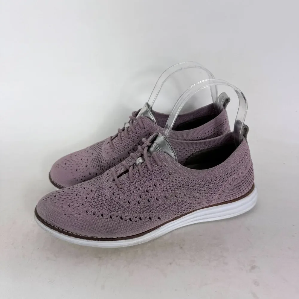 Cole Haan OriginalGrand Wingtip Oxfords Women's 7 Purple Stitchlite Comfort - Picture 5 of 10